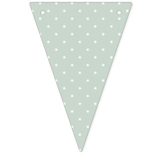 Spring Polka Dots Mcro | Muted Sage Bunting Flags