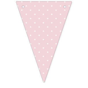 Spring Polka Dots Mcro Soft Blush Bunting Flags