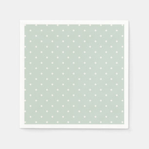 Spring Polka Dots Micro Muted Sage Napkin