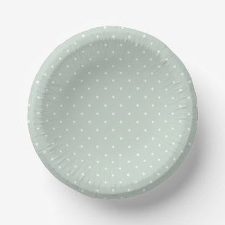 Spring Polka Dots Micro | Muted Sage Paper Plate