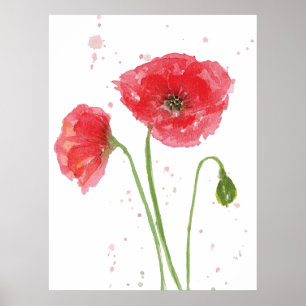 Spring Poppies Poster
