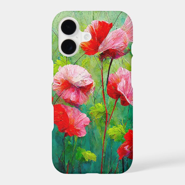Spring Poppy Meadow - Fresh Floral Collage (Back)