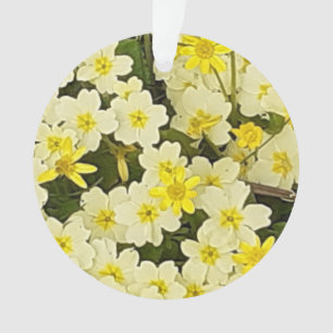 Spring Primroses Acrylic Ornament