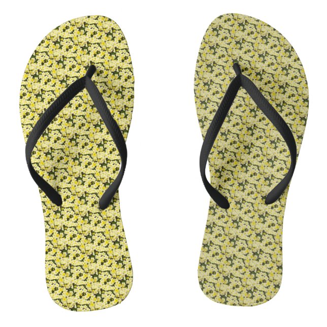 Spring Primroses  Flip Flops (Footbed)