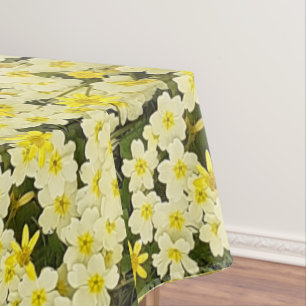 Spring Primroses Tablecloth