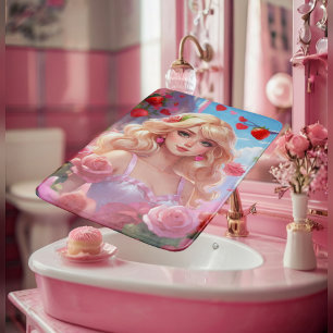 Spring princess bath mat
