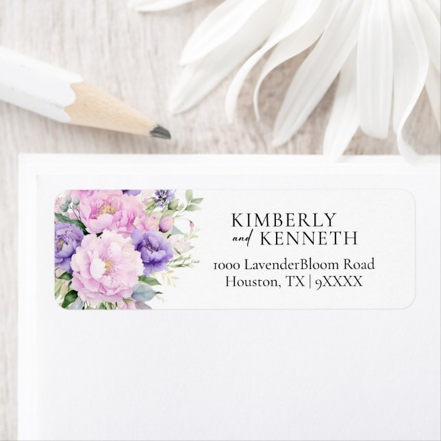 Spring Purple Lavender Pink Floral Wedding  (Insitu)