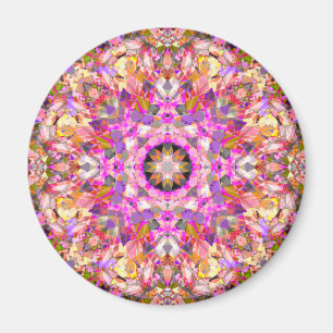 Spring Purple Yellow Green Star for Springtime Magnet