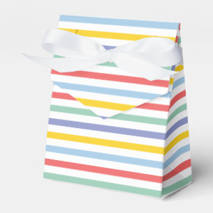 Spring Rainbow Striped Favour Box