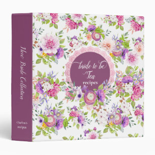Spring Ranunculus and Rose Bride to Be Binder