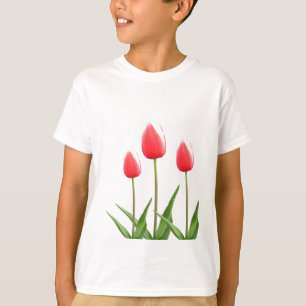 Spring red tulip flowers T-Shirt