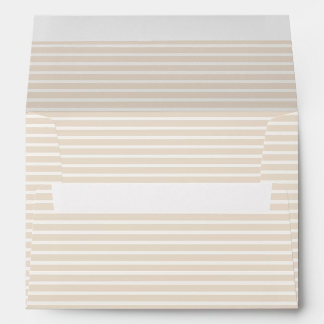 Spring Refined Stripes | Soft Linen ll Envelope (Back (Bottom))