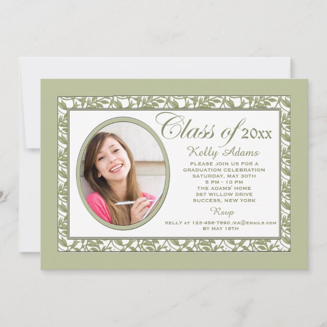 Spring Reflection Photo Invitation (Front)