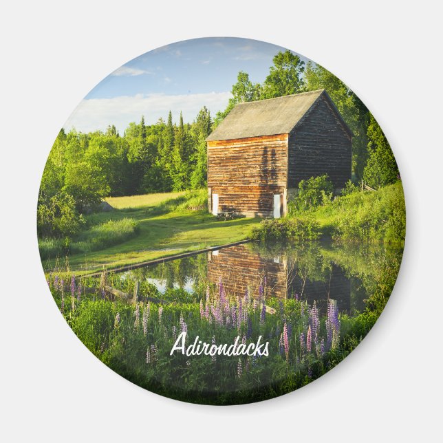 Spring Reflections in the Adirondacks, N.Y. Magnet (Front)