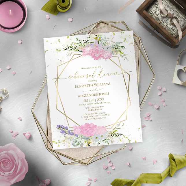 Spring Rehearsal Dinner Invitation Wildflower (Creator Uploaded)