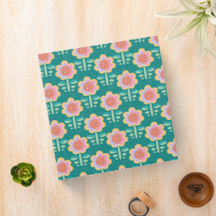 Spring Retro Flower Binder