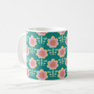 Spring Retro Flower Coffee Mug