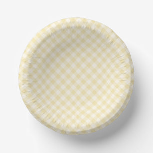 Spring Retro Gingham Buttercream Paper Plate