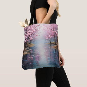 Spring River Banks Tote Bag
