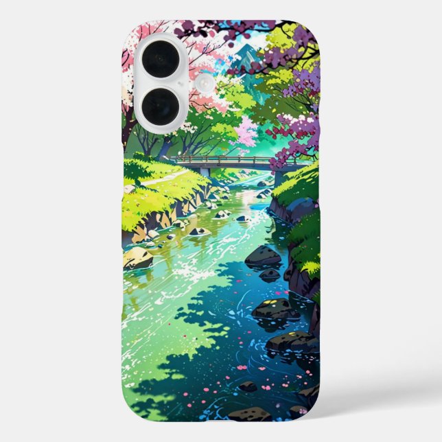 Spring River Bend Case-Mate iPhone Case (Back)