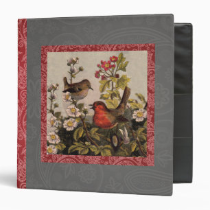 Spring Robin Birds Red Birding Binder