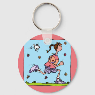 spring runner (woman) keychain
