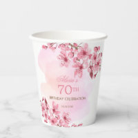 Spring Sakura Cherry Blossom Pink Cream Birthday