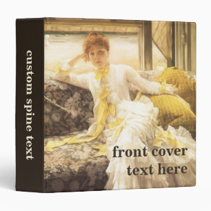 Spring (Seaside) by James Tissot, Vintage Portrait Binder