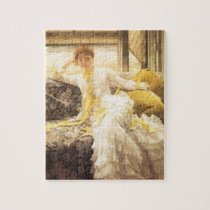 Spring (Seaside) by James Tissot, Vintage Portrait Jigsaw Puzzle
