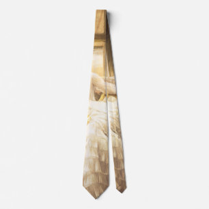 Spring (Seaside) by James Tissot, Vintage Portrait Tie