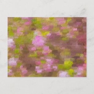 Spring Season Pinks Abstract Postcard