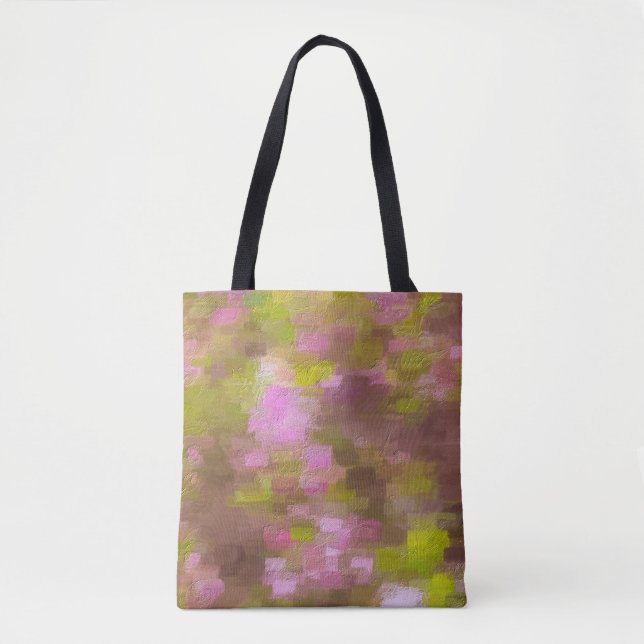 Spring Season Pinks Abstract Tote Bag (Front)