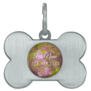 Spring Season Pinks Pet Tag