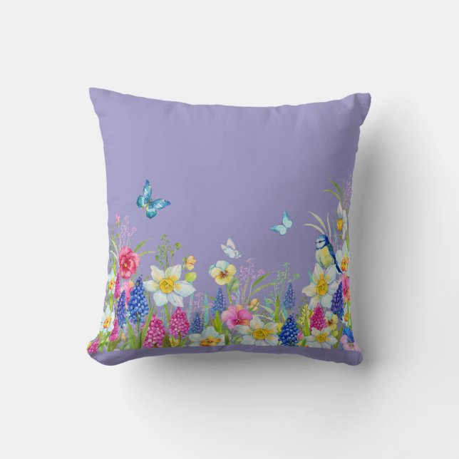Spring season throw pillow (Front)