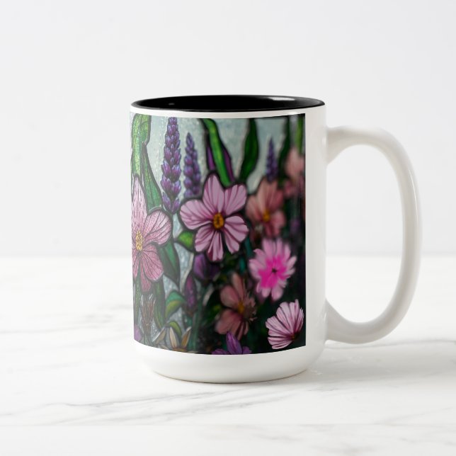 spring season Two-Tone coffee mug (Right)