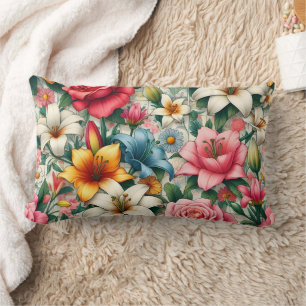 Spring Serenity Flower Pillow