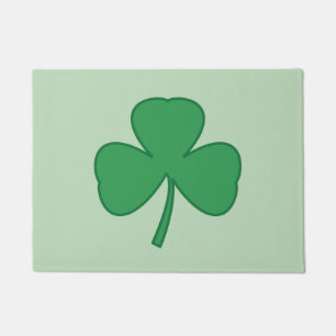 Spring Shamrock Welcome Doormat