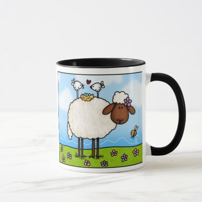 spring sheep mug (Right)
