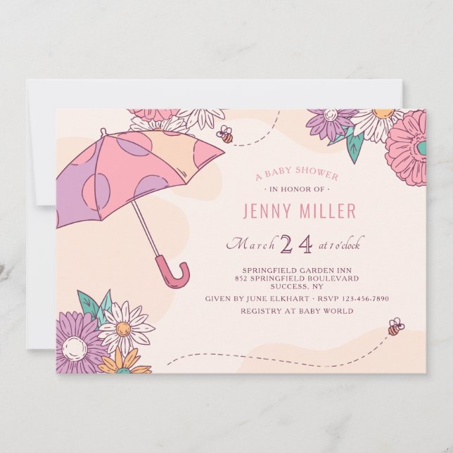 Spring Shower Invitation (Front)