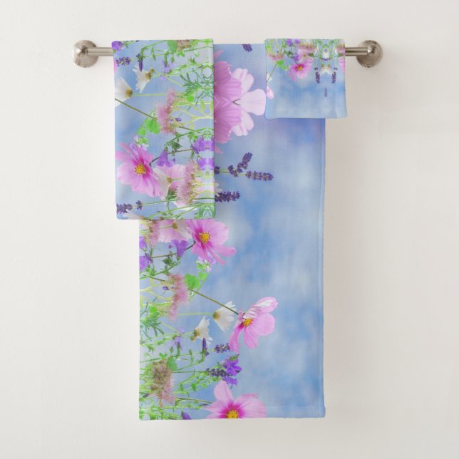 Spring Sky Mix n Match Bath Towel Set (Insitu)