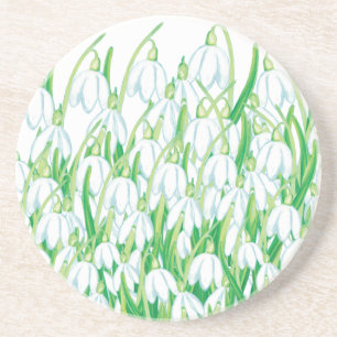 Spring Snowdrops Coaster
