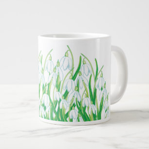 Spring Snowdrops   Large Coffee Mug