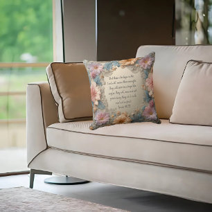 Spring Sonata Border Throw Pillow