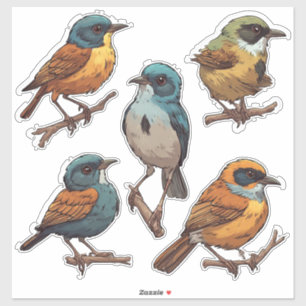 Spring Songbird Sticker Set Collection 🐦