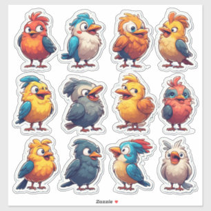 Spring Songbirds Decorative Sticker Pack 🐦