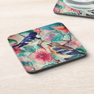 Spring Sparrows Coaster