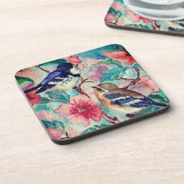 Spring Sparrows Coaster (Left Side)