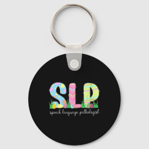 Spring Speech Language Pathologist Easter Bunny Sl Keychain