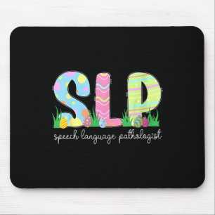 Spring Speech Language Pathologist Easter Bunny Sl Mouse Pad