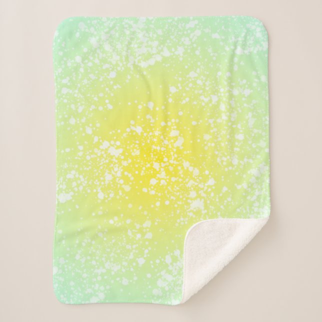 Spring Splatter Sherpa Blanket (Front)